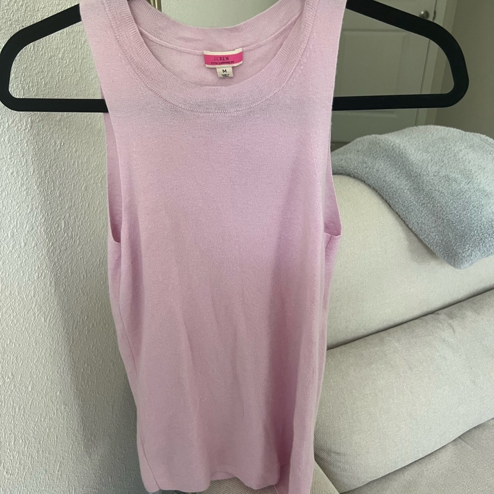 JCrew Cashmere Sweater Shell in Lavender